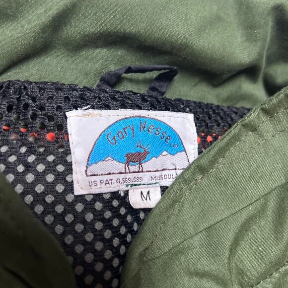 Gary Nesse Missoula MT 80s Vintage Ultimate System Green Nylon Suede Jacket M - Picture 5 of 6